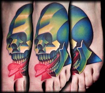 Looking for unique  Tattoos? Aarons left foot